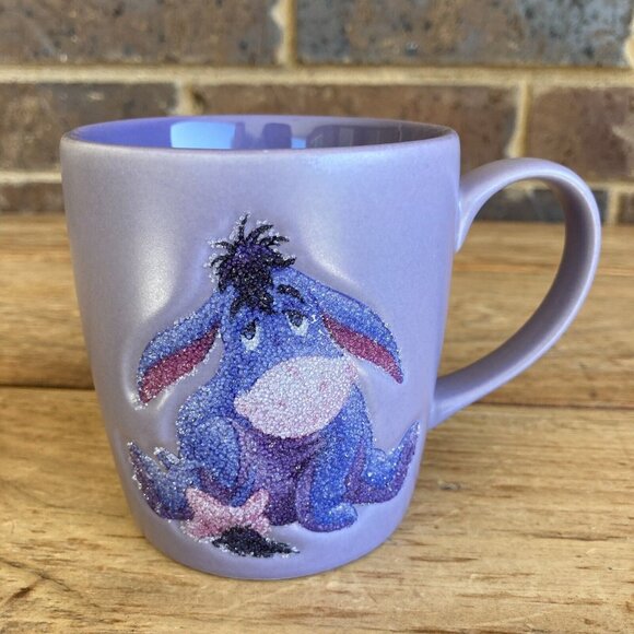 Disneyland Resort Paris Eeyore Purple “sugared” Mug Exclusive RARE - Picture 1 of 7